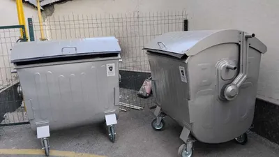 Бак для мусора 1100 л металлический 1