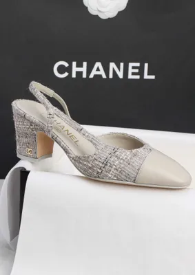 Туфли слингбэки Chanel, твид, размер 40 маломеры на 39, новые 1