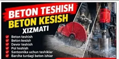 Beton teshish xizmati 24/7 бетон тешиш хизмати24/7