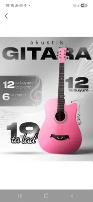Yangi akustik gitara 1
