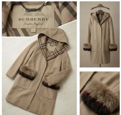 Burberry kapyushonli nafis palto.