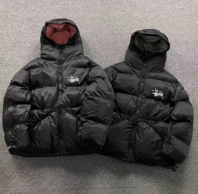 Зимний пуховик stussy micro ripstop | Мужская зимняя куртка 1