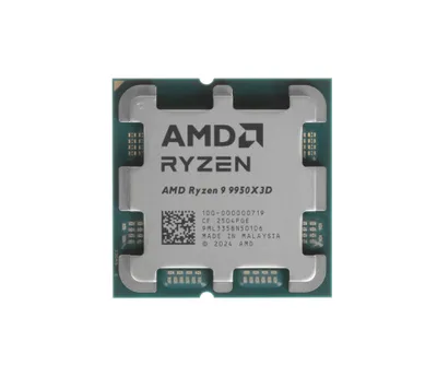 AMD Ryzen 9 9950X3D protsessori (AM5 / 4.3–5.7 GHz / 16 yadro / 32 oqim) 1