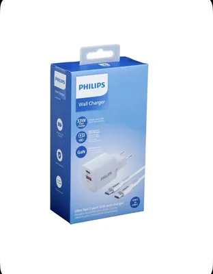 Philips Ultra Fast, 2 порта USB (33 Вт GaN) 1
