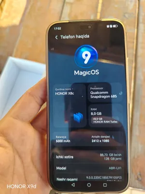 HONOR x8c 128gb/8 Narxi 2 100 000 1