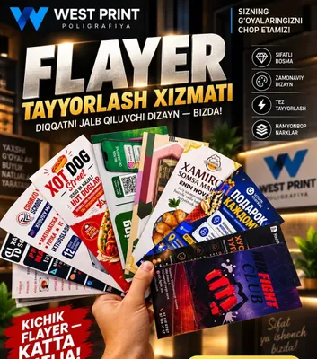 Sifatli Flayerlar bizda 1