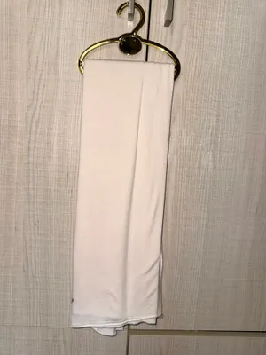 Bej rangli trikotaj sharf 1