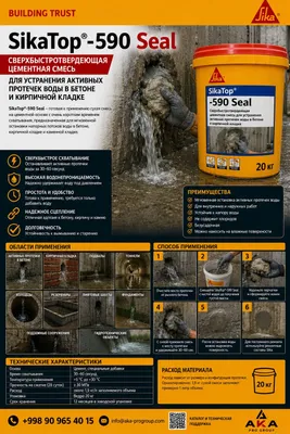 Гидроизоляция Sika Top 590 Seal