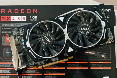 Видеокарта AMD Radeon RX 470 4GB, б/у в отличном состоянии