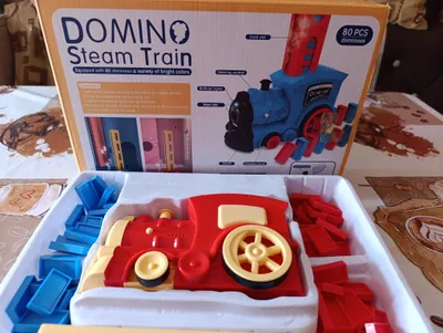 Domino Steam Train. Паровозик домино.поезд 1