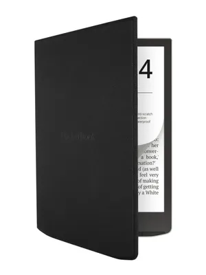 PocketBook InkPad uchun PocketBook Flip g'ilof-kitobi (743 Flip series Black), poliuretan/mikrofibra, qora 1