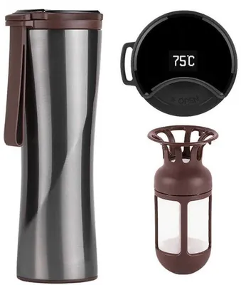 Xiaomi Moka Smart Cup OLED 430 ml termos (kulrang) 1