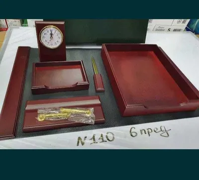 Настольный набор для руководителя махагон 6шт предмет !!!