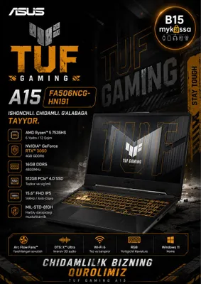 ASUS TUF A15 FA506NCG-HN191/Dastavka