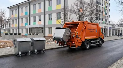 1100 litrli metall chiqindi konteyneri 1