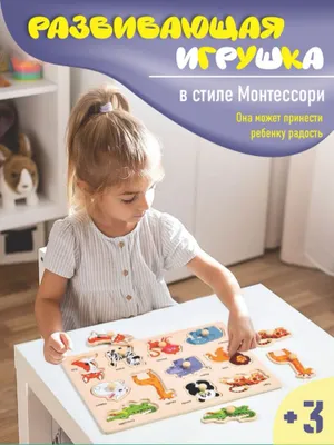 O'yinchoq, Montessori Rivojlantiruvchi Yog‘och Puzzl 1