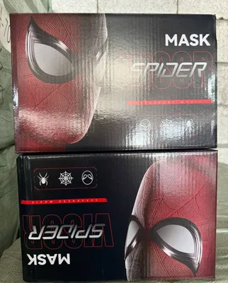 Маска Человека-паука Spider-Man для костюма и игр, маска супергероя