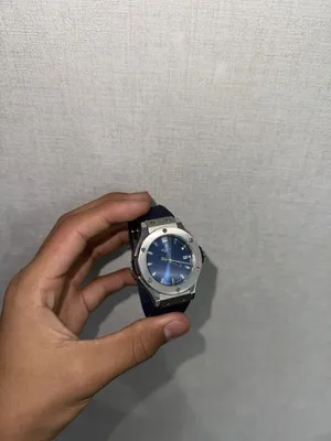 Часы Hublot темно синие 1