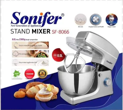 Миксер промышленных с чашкой Планетарный миксер Stand mixer sf-8066 Б7 1