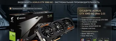 Gigabyte AORUS GeForce GTX 1060 6G Nvidia 1
