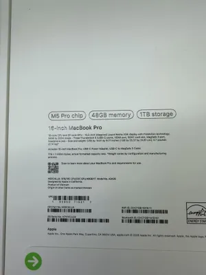 MacBook Pro 16 48/1TB M5 PRO