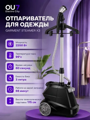 Kiyim va mebel uchun Garment Steamer X3 bug‘lagichi, yetkazib berish bilan. 1