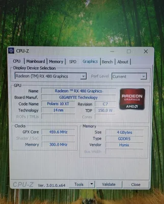Продам видеокарту Gigabyte Radeon RX 480 4GB 1
