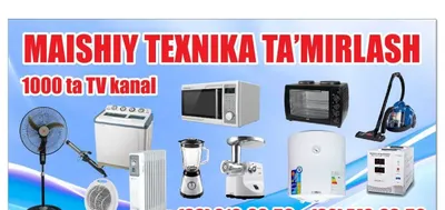 Texnikani ta’mirlash uchun qabul qilamiz