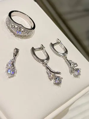 Комплект серебра 925 пробы