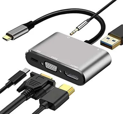 Yetkazib berish! Type c vga/hdmi/ usb/ type c pd / aux o‘tkazgich, adap 1
