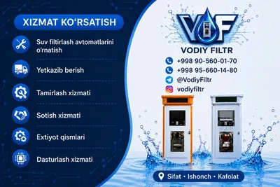 Suv filtirlash avtomati 10 bosqichlik filtirlash tizimi 1