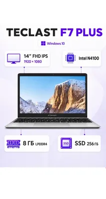 Teclast F7 Plus noutbuki. 8 GB: 256 GB: 1