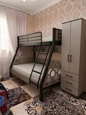 Temir krovat + MDF va DSP shkaf komplekti