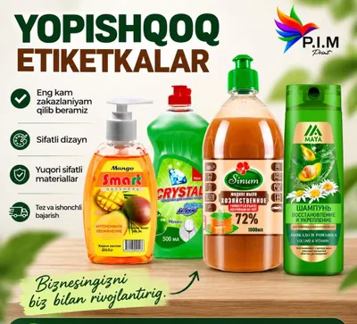 Etiketkalar stikerlar 1.000 donadan 1
