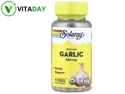 Solaray organik sarimsoq Garlic 560 mg, 100 vcaps 1