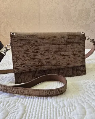 Klatсh sumka, tabiiy charm, 22x13 sm 1