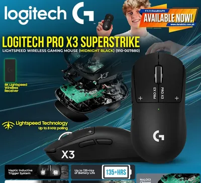 Logitech g pro x 3 superstrike Simsiz sichqoncha
