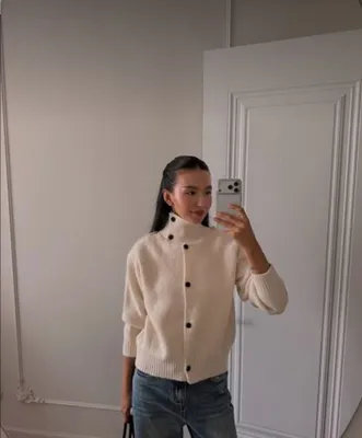Кофты Стойка воротник Oversize 1