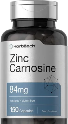 Цинк Л- Карнозин Horbäach Zinc Carnosine PepZin GI 84mg США 1