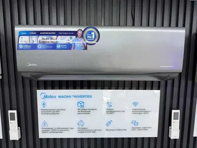 Кондиционер Midea модель NAOMI - 9,000 Btu/ Inverter/ wi-fi / Доставка 1