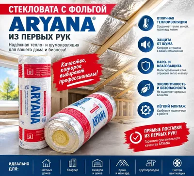 Стекловата с фольгой Еран minvata мин вата Steklavata 1
