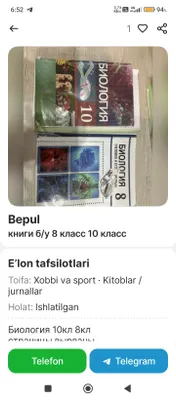 biologiya zoologiya kitobi
