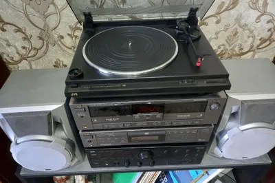 JVC комплект, вертушка, усилитель, дека, CD плеер, колонки 1