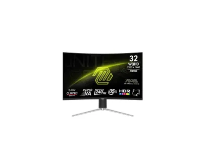 31.5" MSI MAG 325CQRXF E2 monitori (2K QHD, Curved 1000R, 240Hz, USB-C) 1