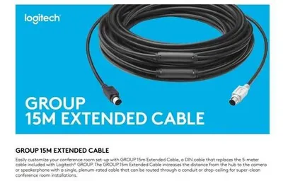 Uzatgich (kabel) — Logitech Group, 15 m