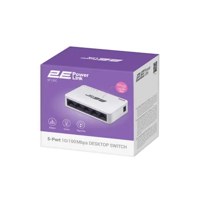 } Aksiya 2E PowerLink SG105C 5xGE kommutatori, gigabitli, boshqarilmaydigan 1