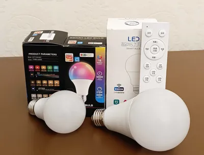 Умные LED-лампочки E27: пульт, Wi-Fi, Bluetooth, RGB 1