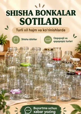 1,2,3 litrlik bonkalar arzon narxlarda ulgurji sotiladi