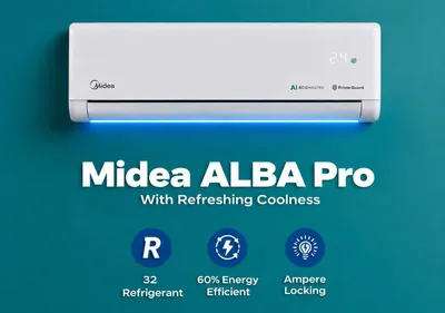 MIDEA ALBA Pro konditsioneri — 12 000 Btu / Wi‑Fi / AI EcoMaster 1
