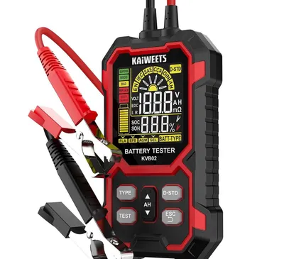 12 V/24 V avtomobil akkumulyatorlari testeri, yuklama analizatori 1